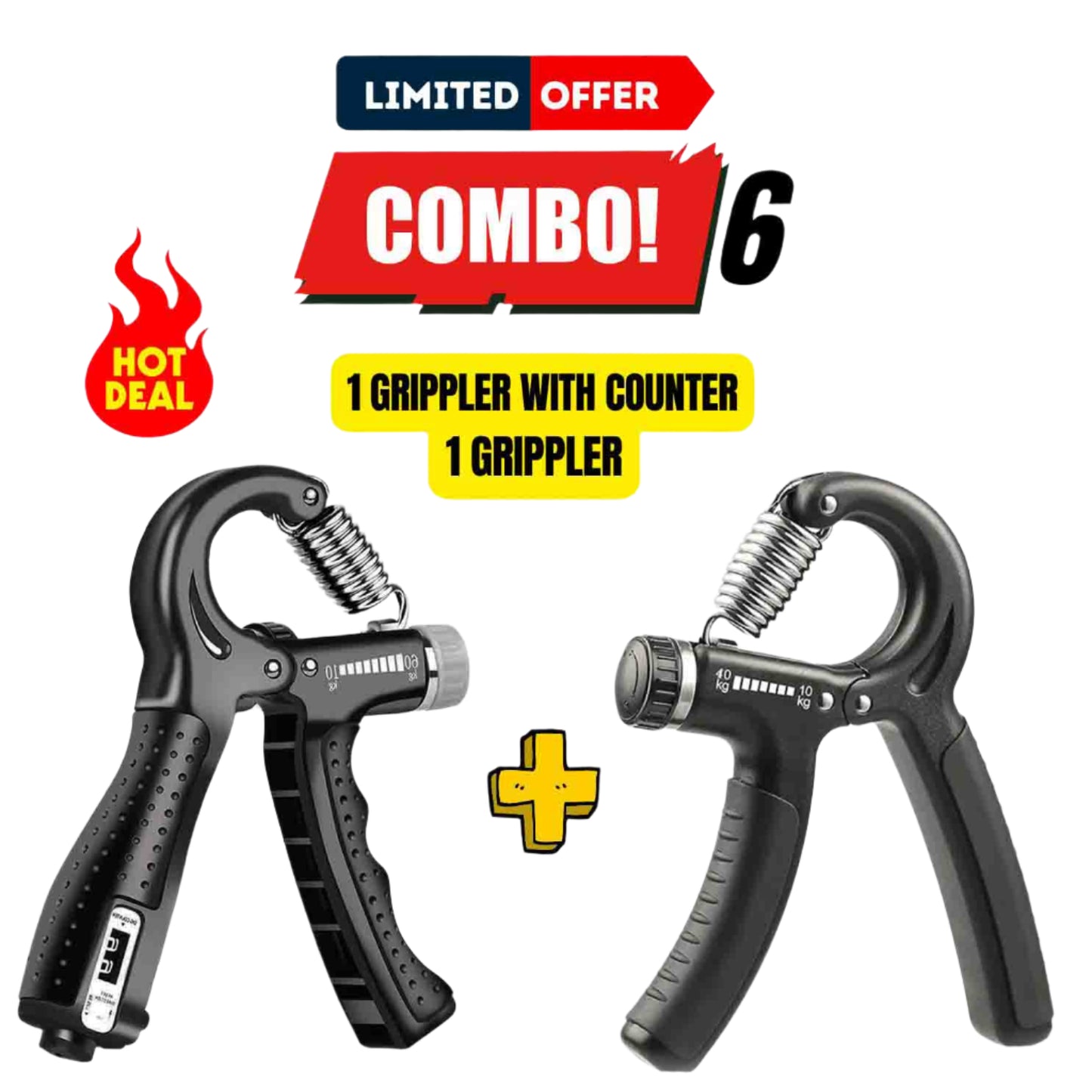 Combo 6 - Hand Grippler + Hand Grippler w/ Display Counter