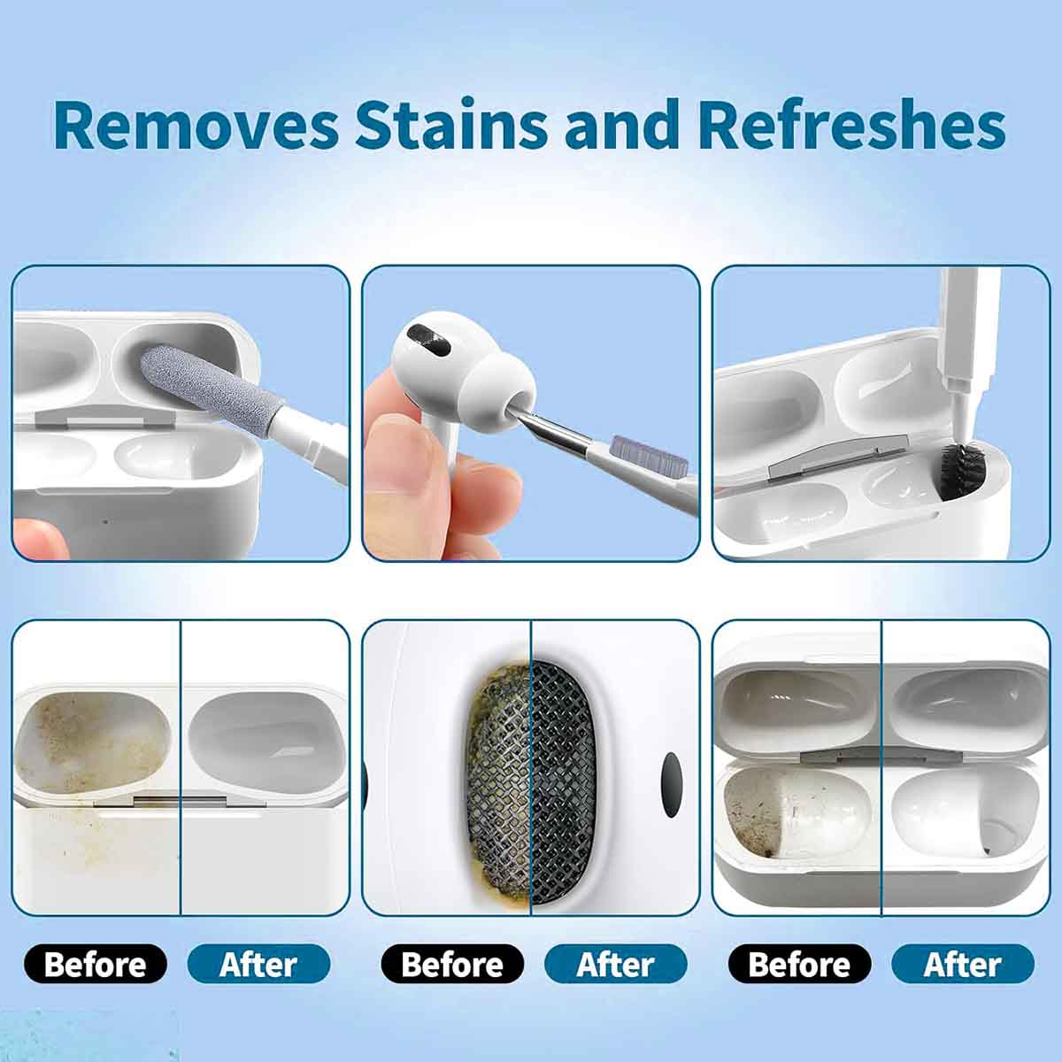 20 in 1 Multi-Functional Cleaning Kit Airpods Earbuds PC Laptop Phone Camera
