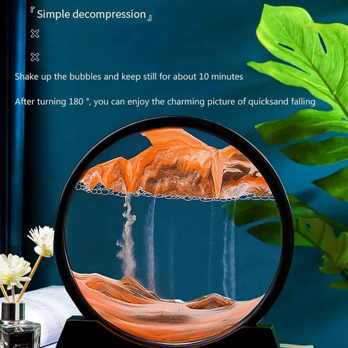 3D Oceanic Sandscape Home Decoration Water Sand Air ArtPiece