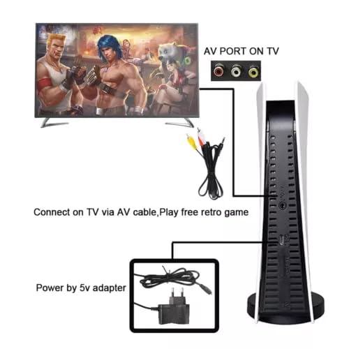 š® 8-Bit GS5 Retro TV Game Console with 300 Built-In Classic Games + Dual USB Controllers