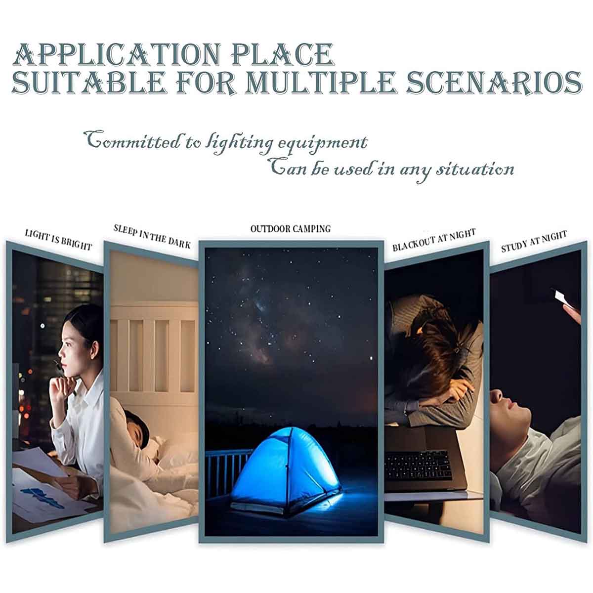 5 Pcs USB LED Light Compact Bulb Portable Ambient Lamp