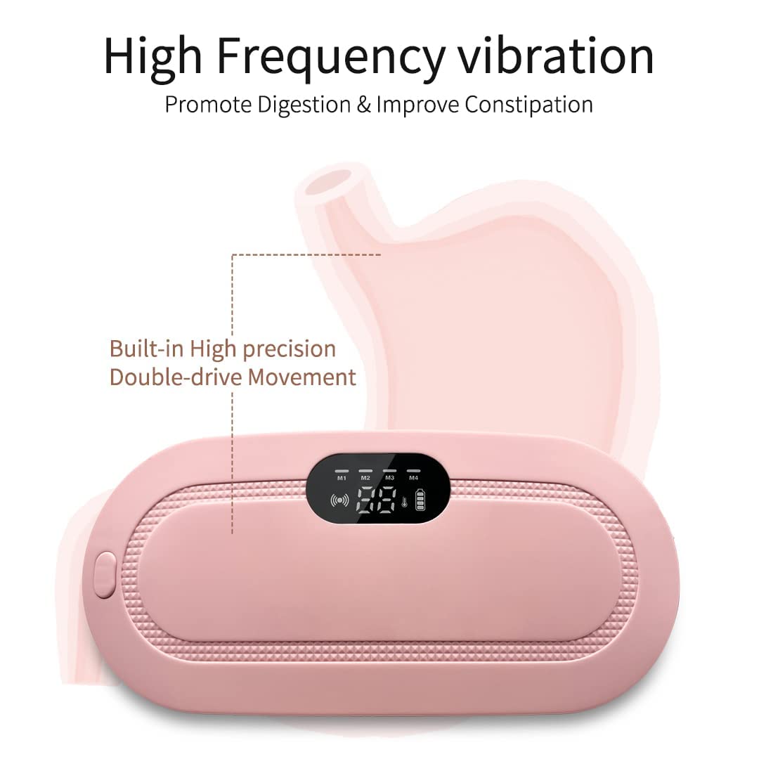 Rechargeable Period Cramp Relief Belt Portable Cordless Heating Pad for Menstrual Pain Relief