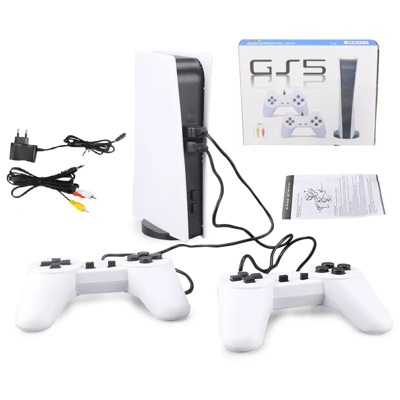 š® 8-Bit GS5 Retro TV Game Console with 300 Built-In Classic Games + Dual USB Controllers