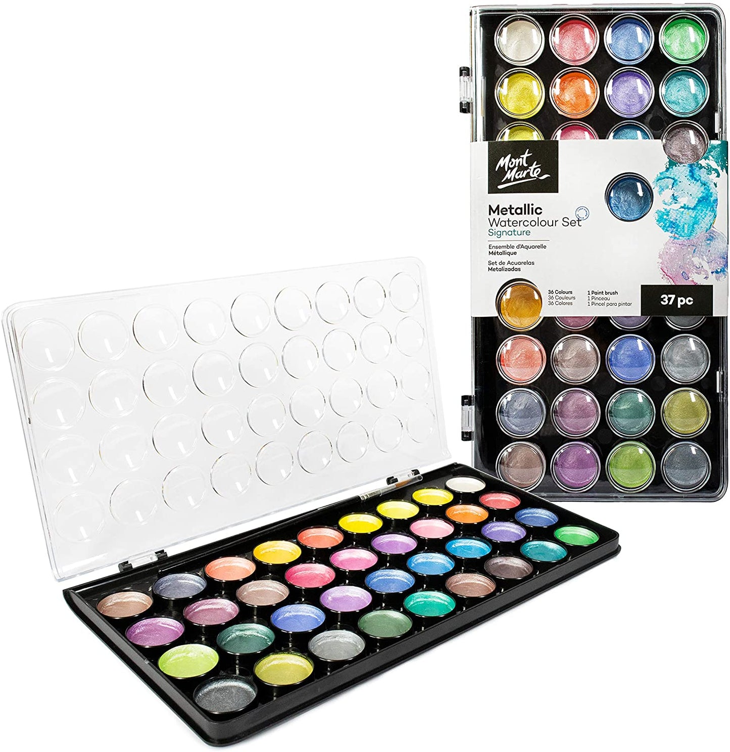 Mont Marte Metallic Watercolour Set 37 Pcs