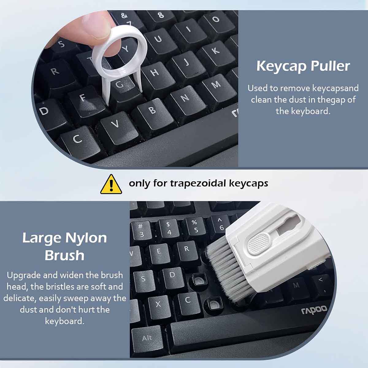 8 in 1 Keyboard Cleaner Kit with Brush for Earbuds PC ETC