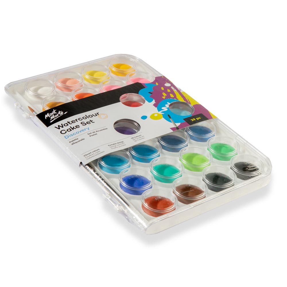 29 Pcs Mont Marte Watercolour Cake Set