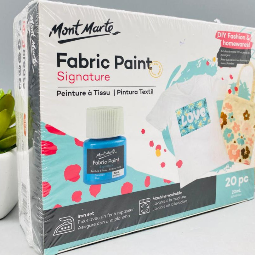 20 Pcs Mont Marte Fabric Paint Set