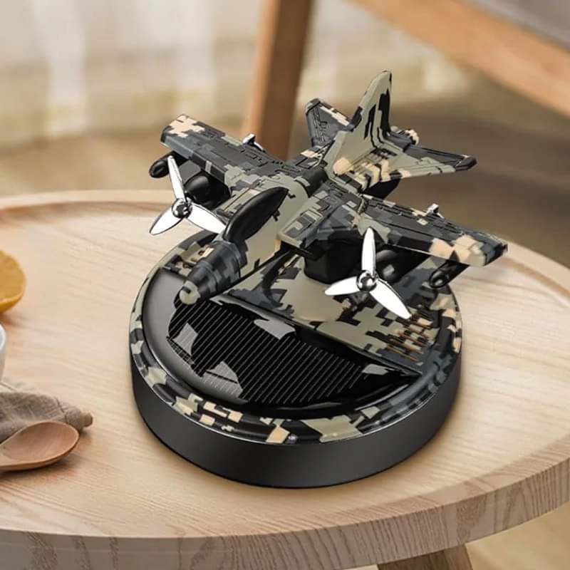Aeroplane Solar Car Air Freshener Perfume Diffuser