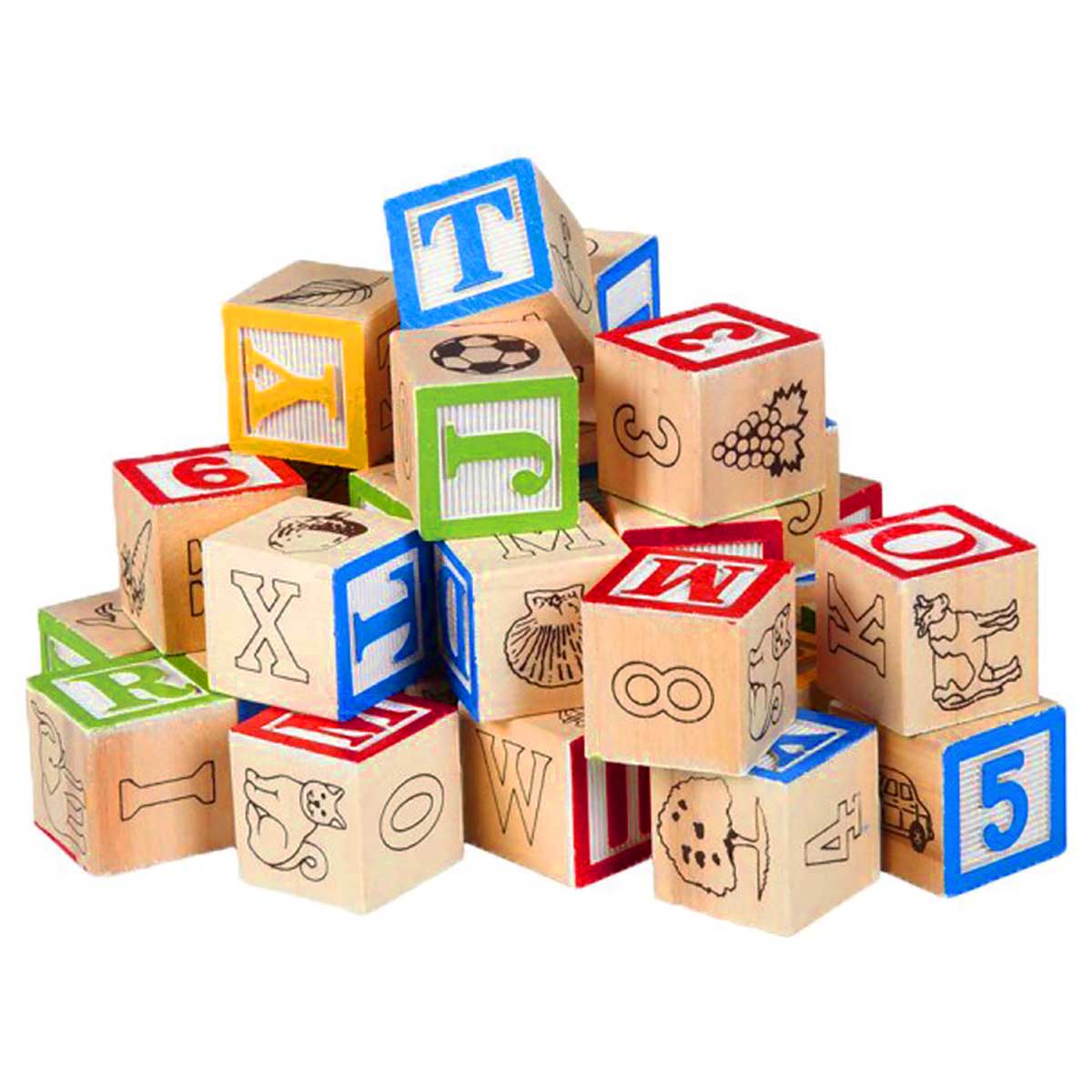 Alphabet ABC Wooden Wood Blocks Educational toys for kids - 27 Pieces for Kids