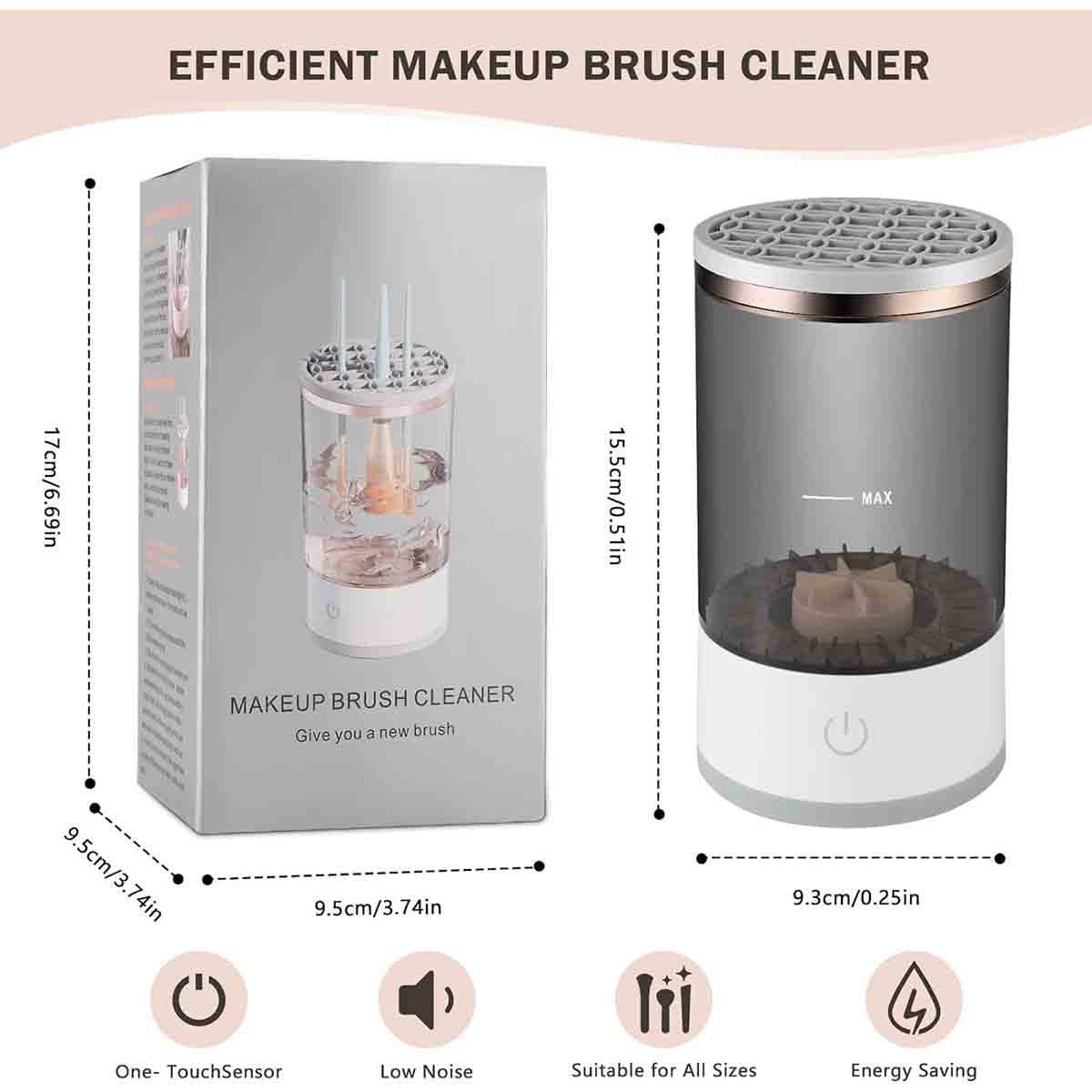 Electric Makeup Brush Cleaner Automatic Machine