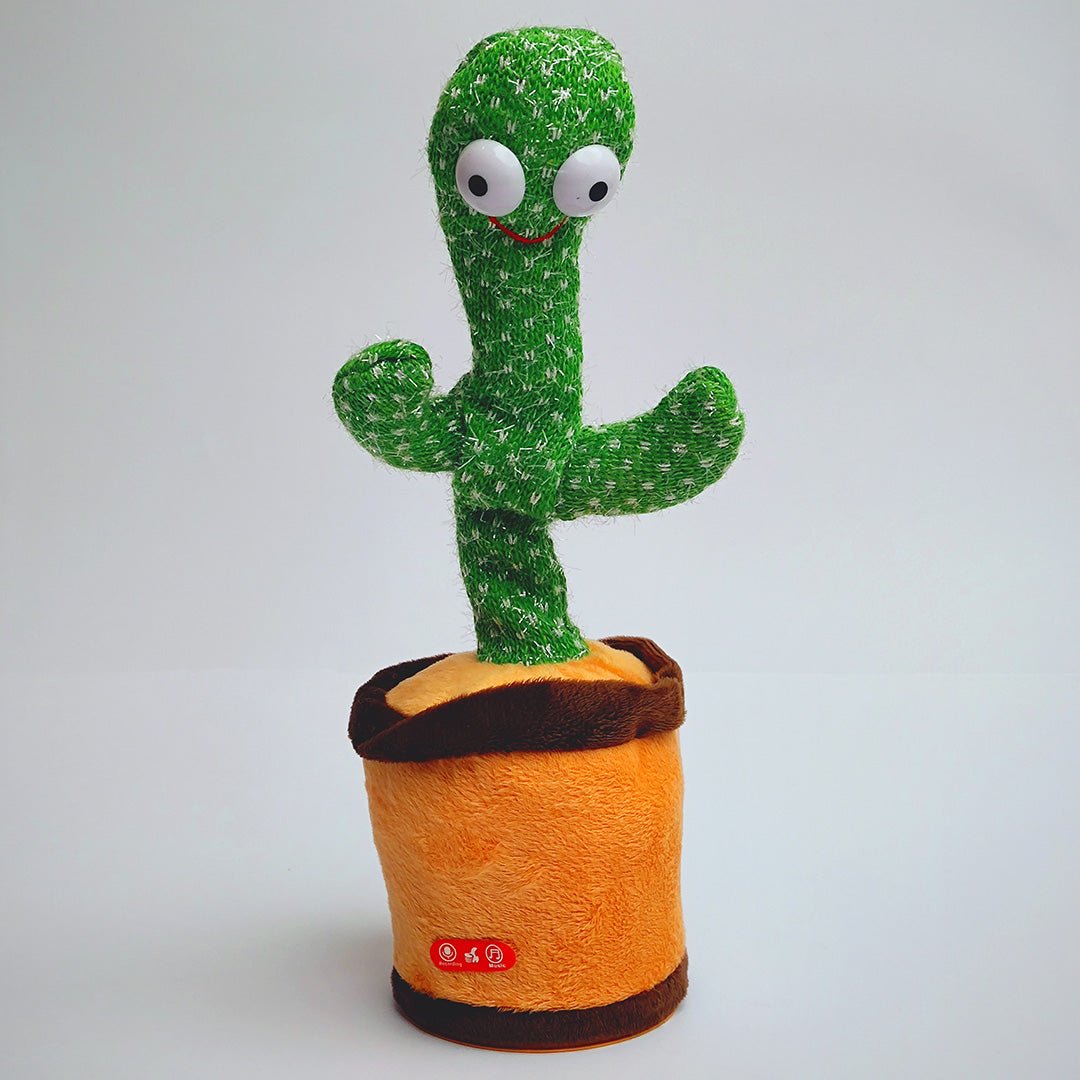 Full Size Dancing Talking Cactus With Hat Muffler Toy