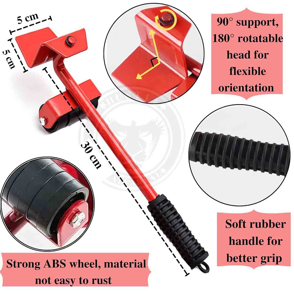 Furniture Lifter Mover Tool Set with Furniture Pads Lifting