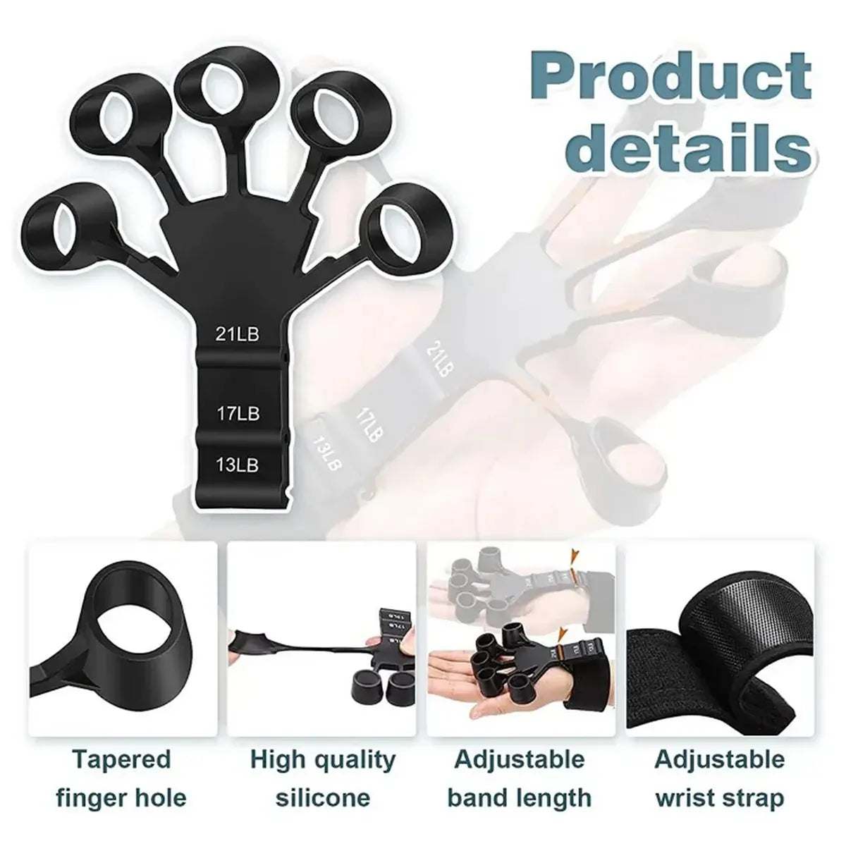 Hand Gripster Adjustable Finger Exerciser