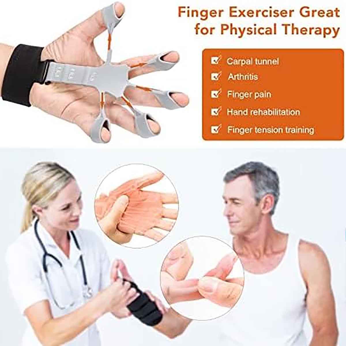 Hand Gripster Adjustable Finger Exerciser
