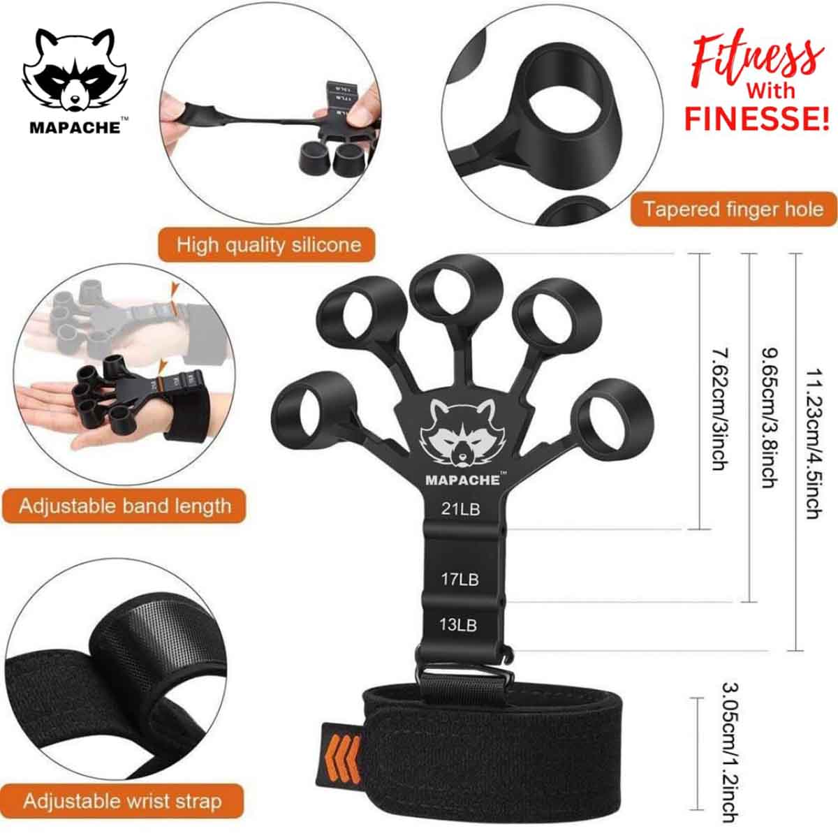 Hand Gripster Adjustable Finger Exerciser