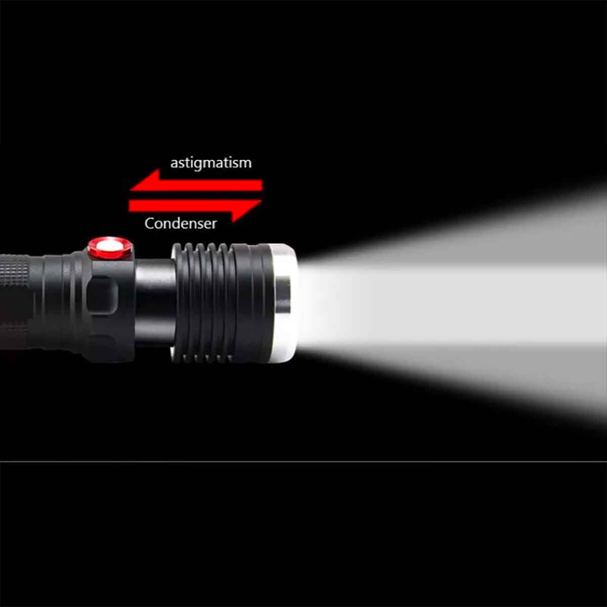 Long Range MX Power Rechargeable Flash Light Torch