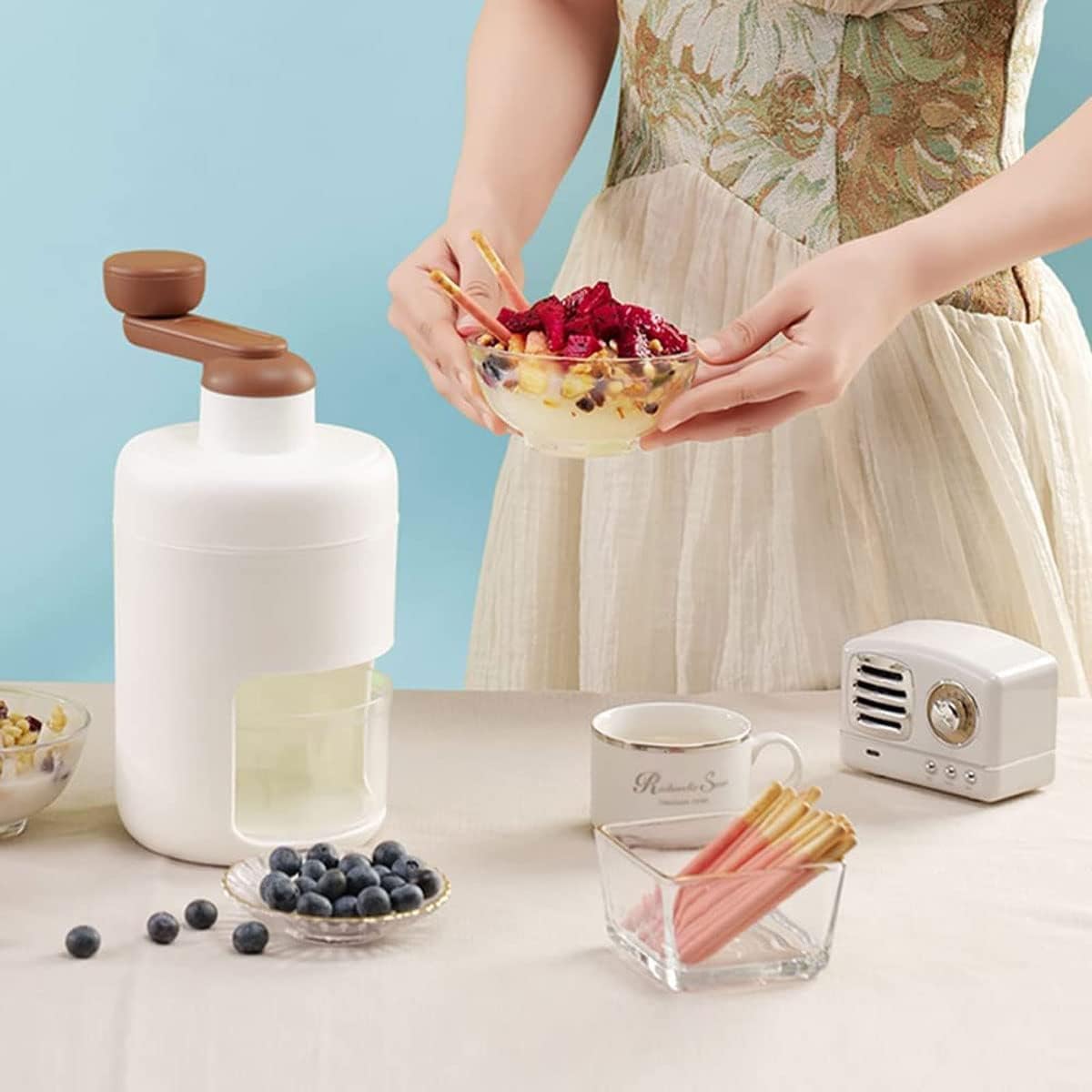 Manual Ice Shaver Machine Snow Cone Machine