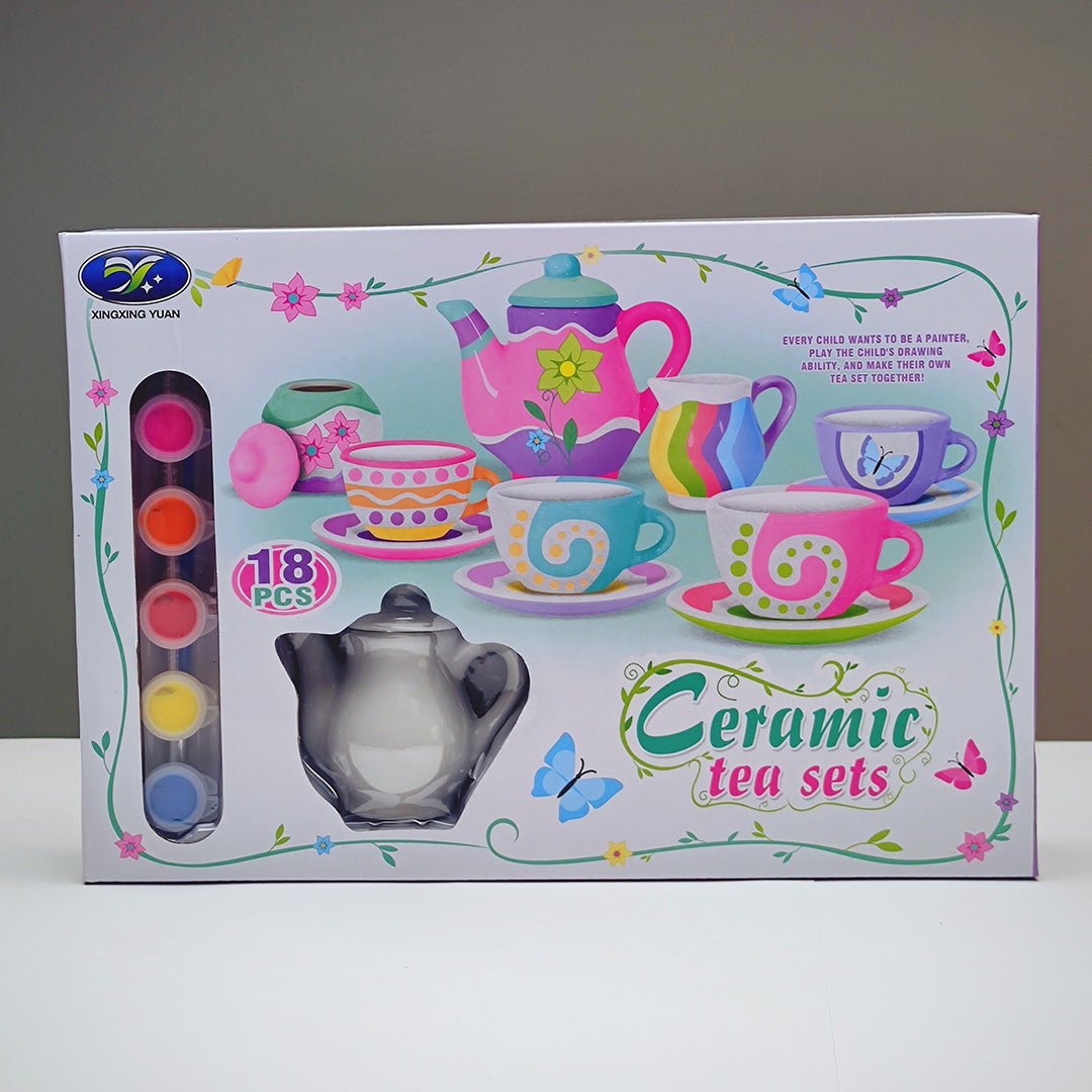 Miniature Ceramic Tea Party Set for Kids - Customised Painting