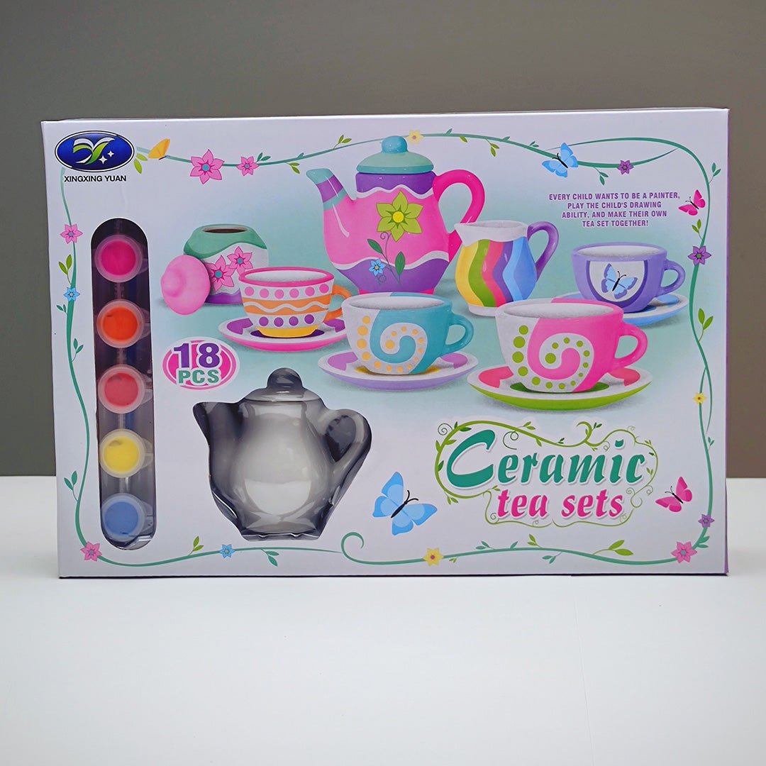 Miniature Ceramic Tea Party Set for Kids - Customised Painting
