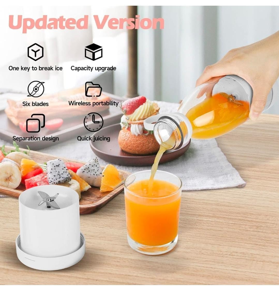 Fruit Blender Personal Mini Mixer