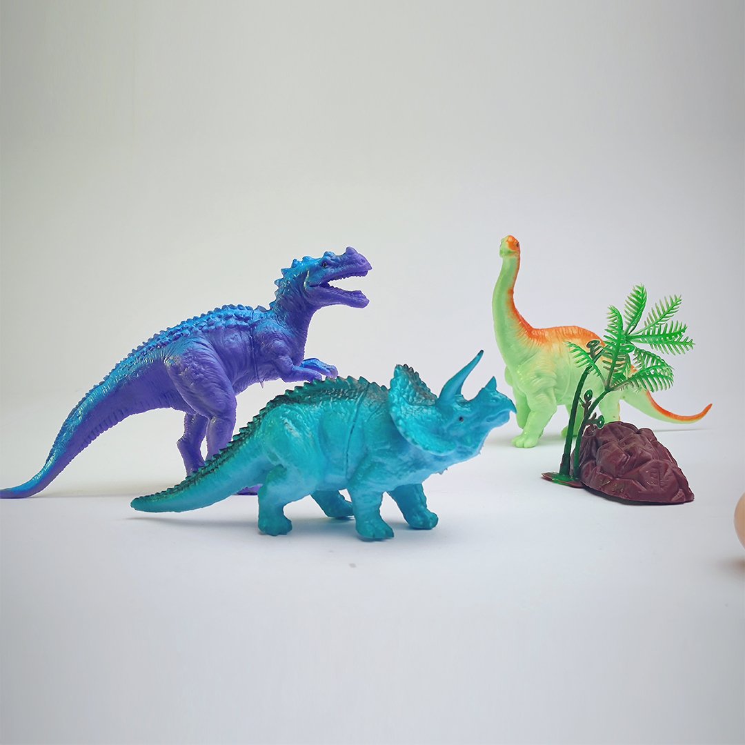 Pack of 6 Colourful Soft-Edged Dinosaurs
