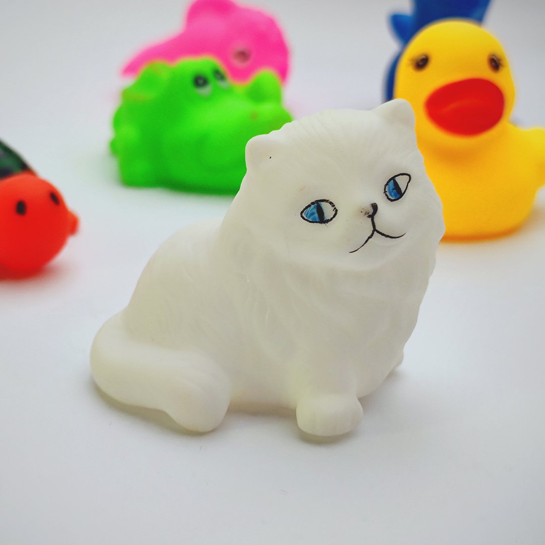 Pack Of 6 Soft Rubber Chu Chu Sound Animal Toys