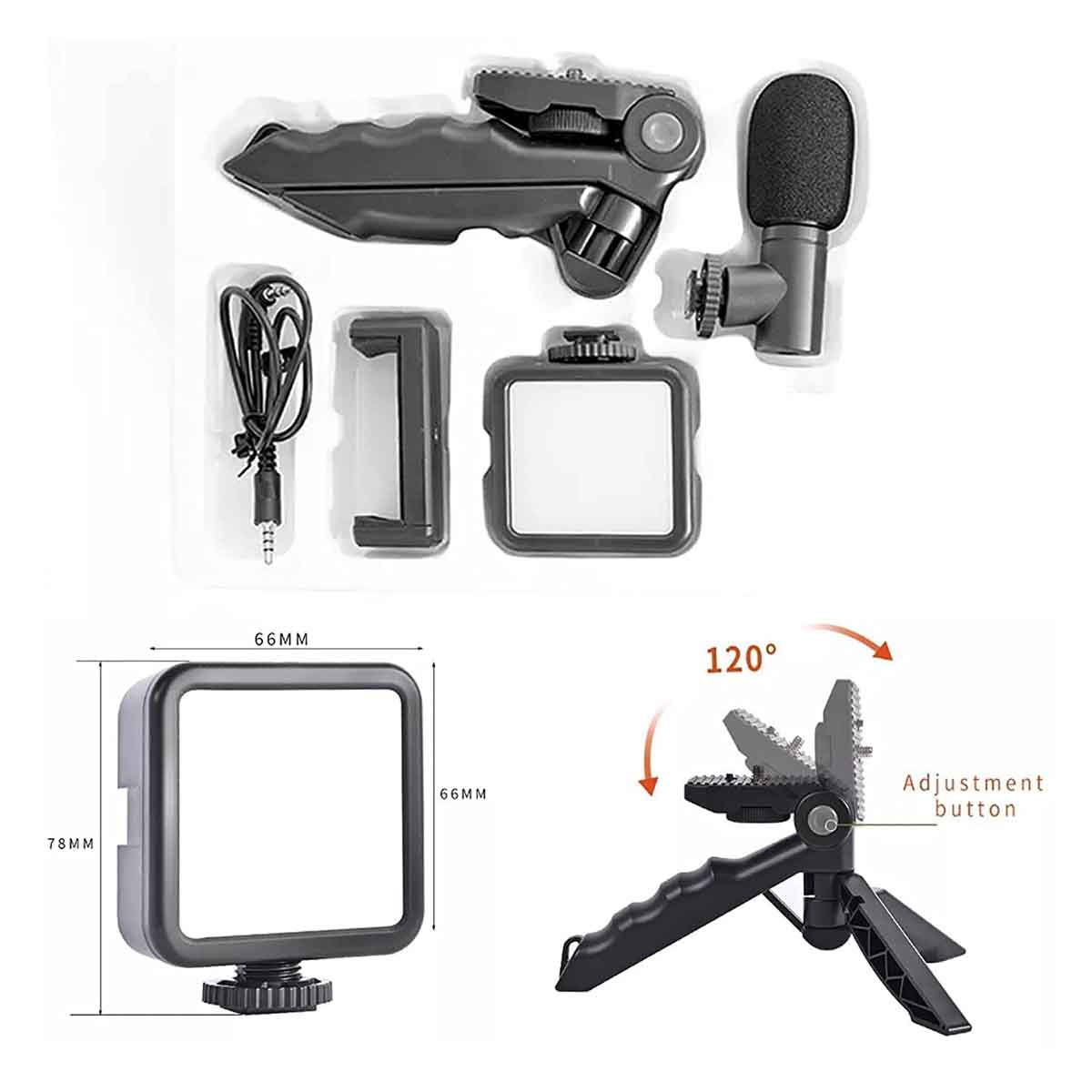Vloggers Making Kit With Tripod Stand Video Equipment Gadgets for Film Makers Vlogs