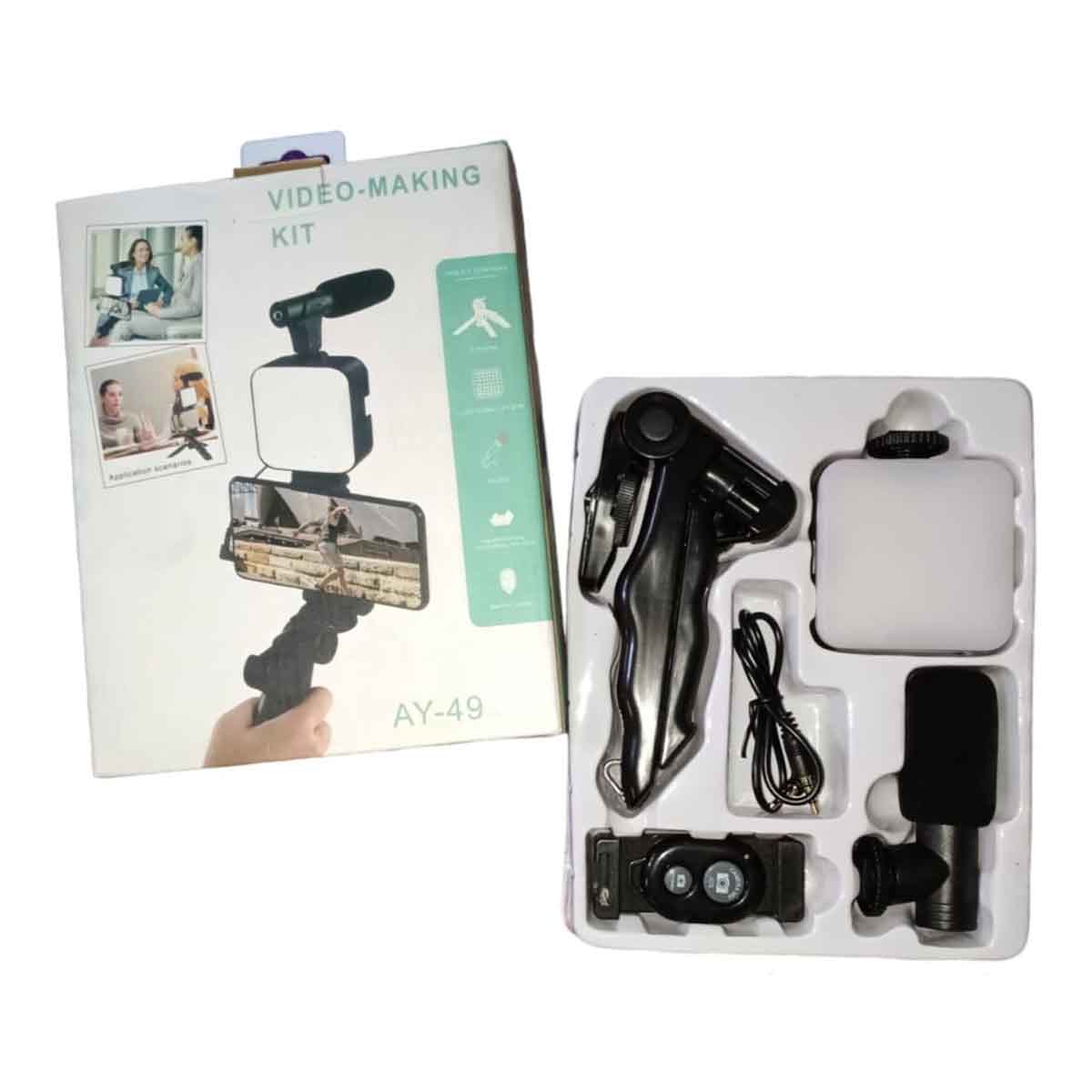 Vloggers Making Kit With Tripod Stand Video Equipment Gadgets for Film Makers Vlogs