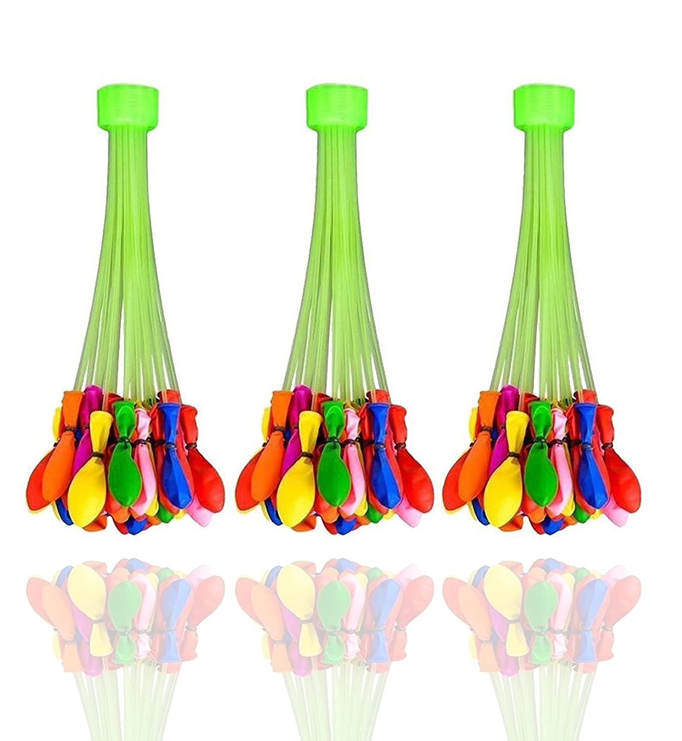 111-Piece Multicolour Auto-Fill Water Balloon Sticks – Quick Fill Magic Balloons for Kids’ Summer Fun