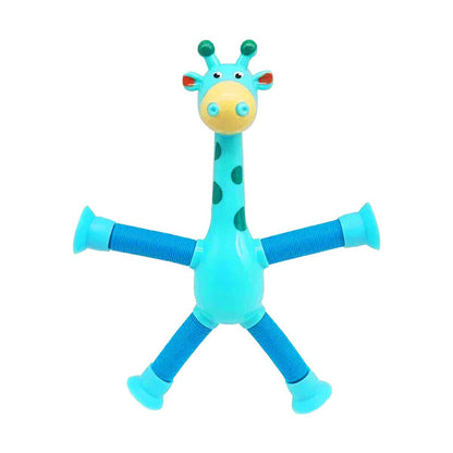 2 Pcs Giraffe Telescopic Sucker Pop Shape Changing Fidget Toys Kids
