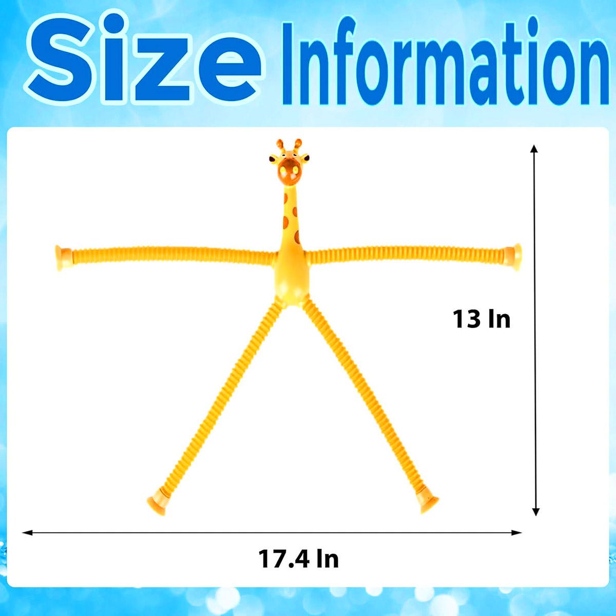2 Pcs Giraffe Telescopic Sucker Pop Shape Changing Fidget Toys Kids