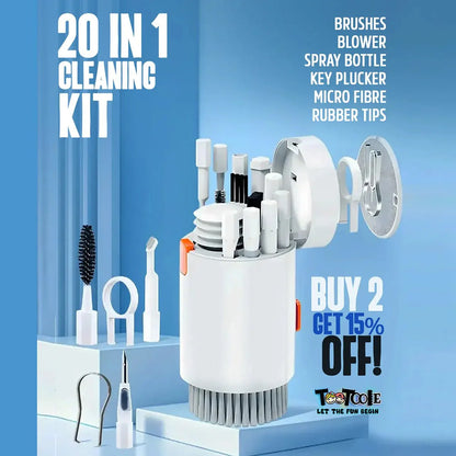 20 in 1 Multi-Functional Cleaning Kit Airpods Earbuds PC Laptop Phone Camera