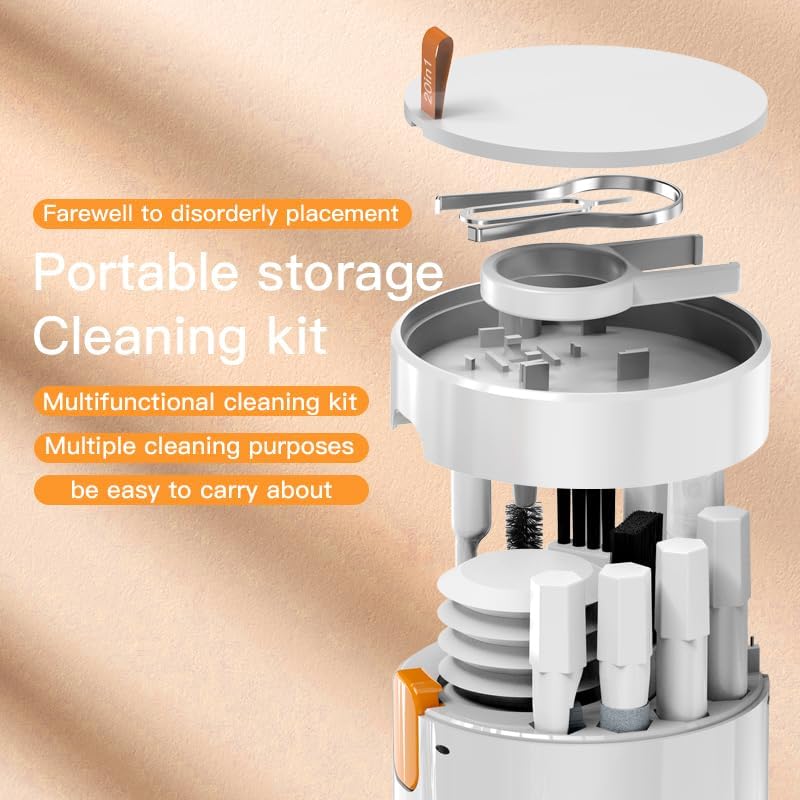 20 in 1 Multi-Functional Cleaning Kit Airpods Earbuds PC Laptop Phone Camera