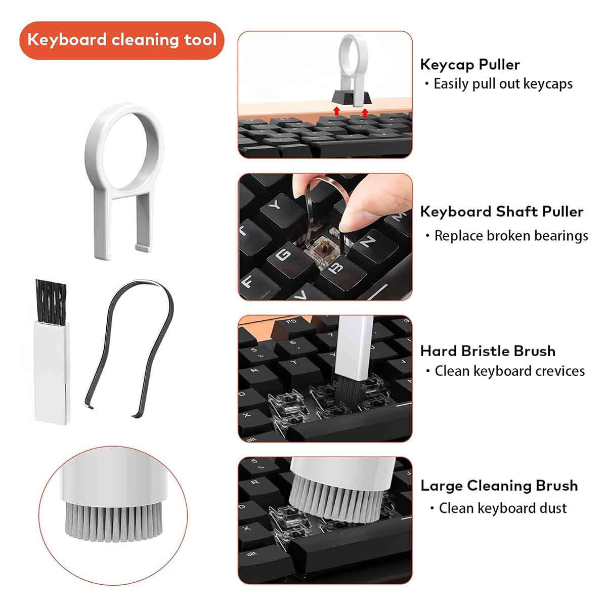 20 in 1 Multi-Functional Cleaning Kit Airpods Earbuds PC Laptop Phone Camera
