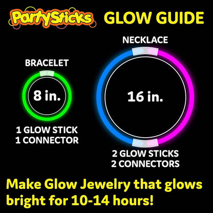 50 Pcs Glow in the Dark Sticks for Kids