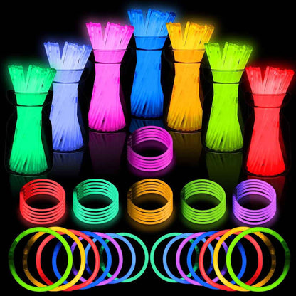 50 Pcs Glow in the Dark Sticks for Kids