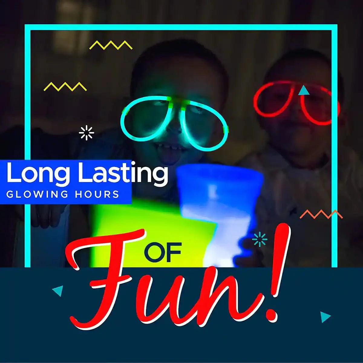 50 Pcs Glow in the Dark Sticks for Kids