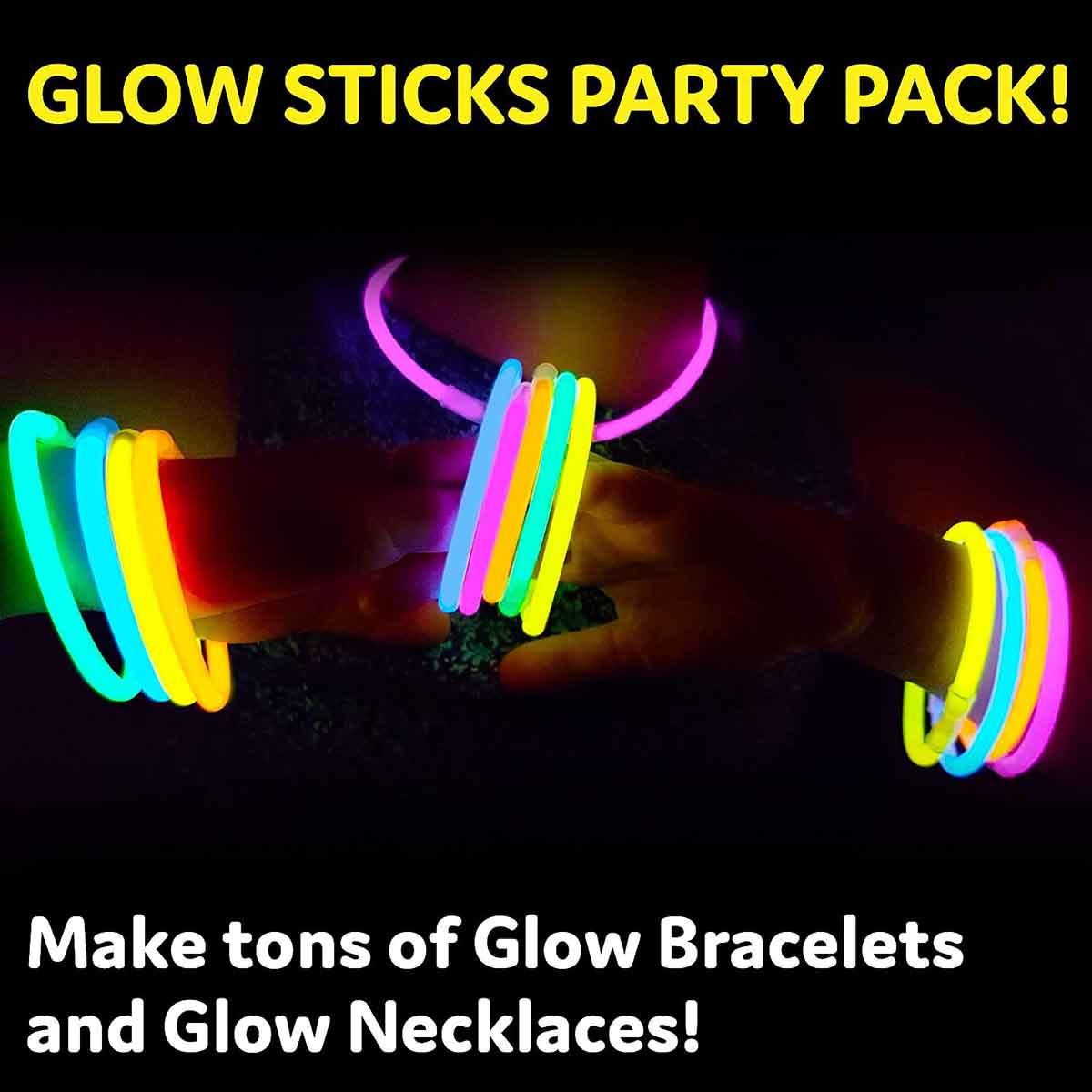 50 Pcs Glow in the Dark Sticks for Kids