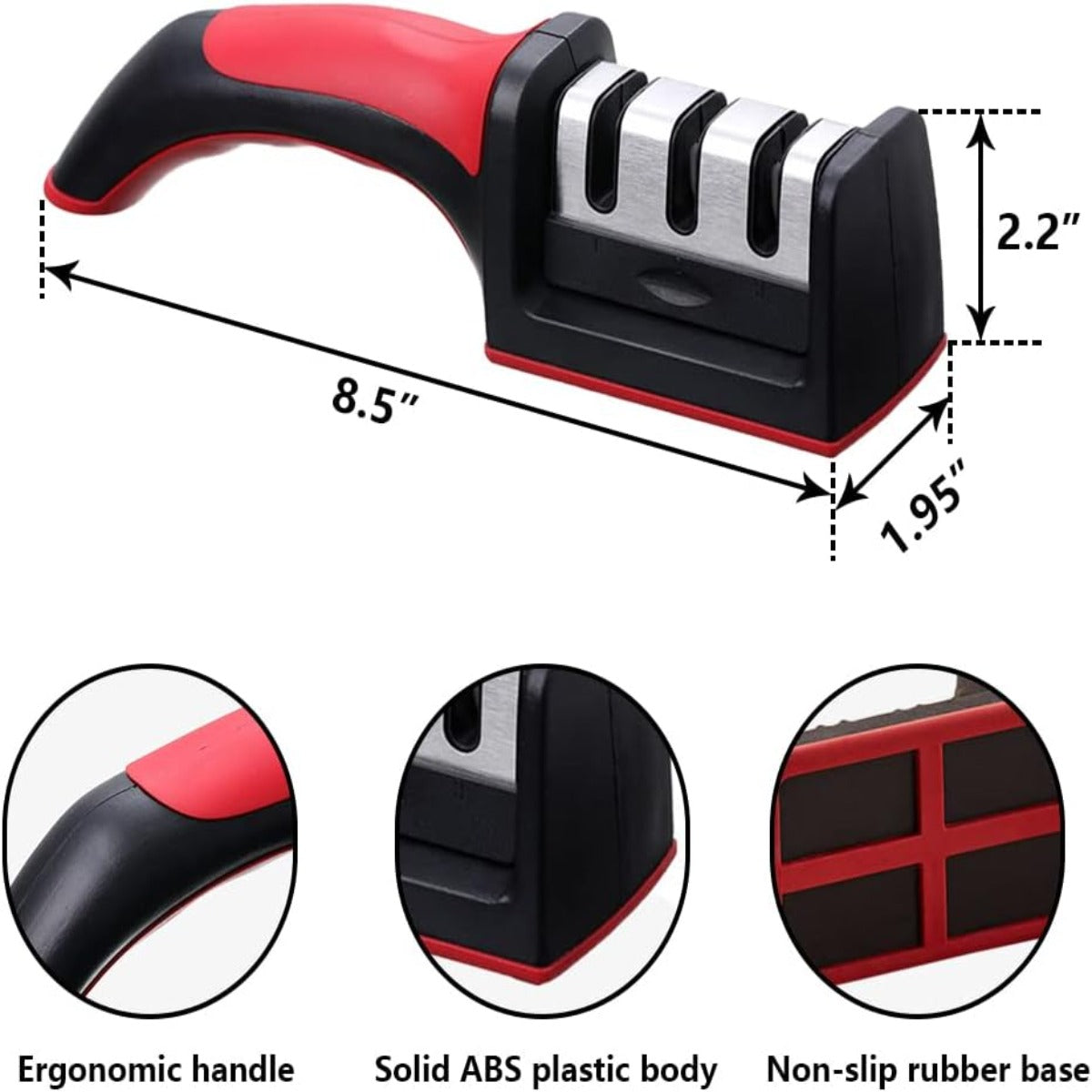 3-in-1 3 Stage Knife Sharpener