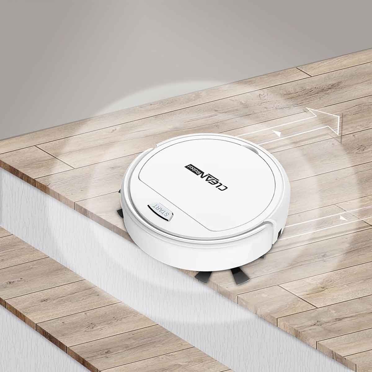 3 in 1 Robotic Vacuum Cleaner with Watertank Dustbin Brush