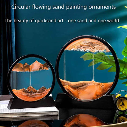 3D Oceanic Sandscape Home Decoration Water Sand Air ArtPiece