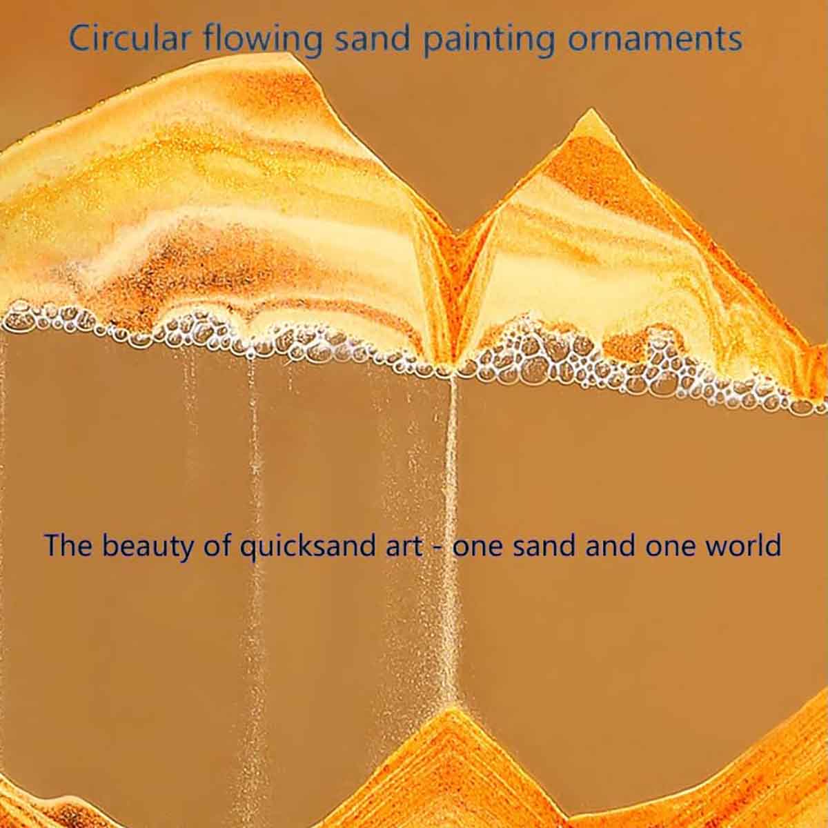 3D Oceanic Sandscape Home Decoration Water Sand Air ArtPiece