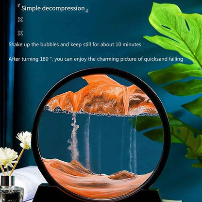 3D Oceanic Sandscape Home Decoration Water Sand Air ArtPiece