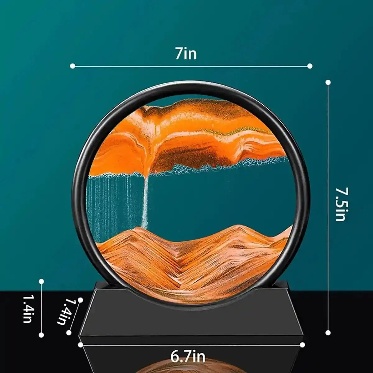 3D Oceanic Sandscape Home Decoration Water Sand Air ArtPiece