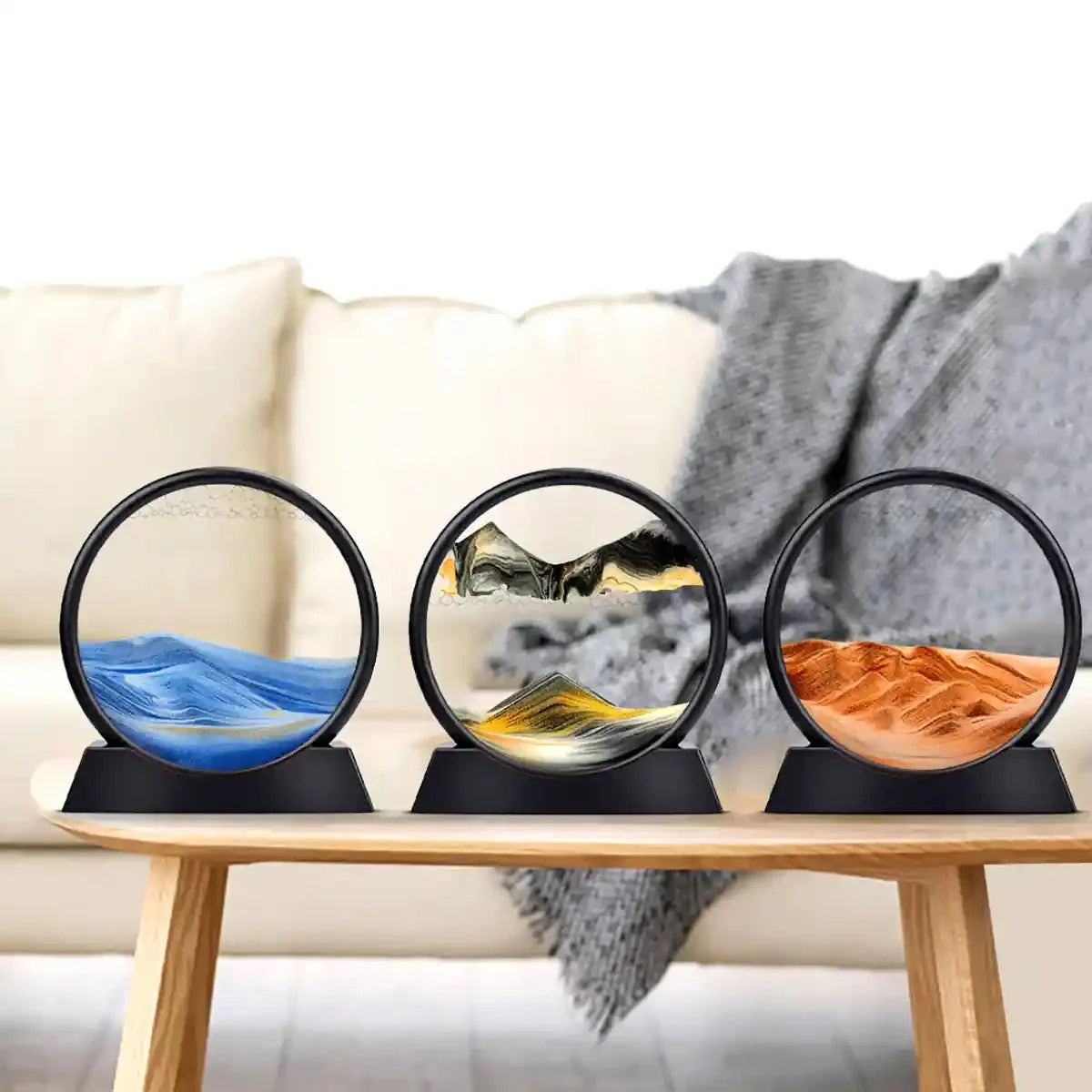 3D Oceanic Sandscape Home Decoration Water Sand Air ArtPiece