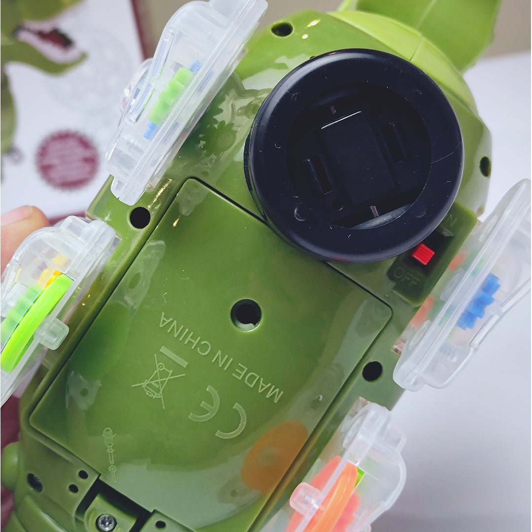 3D Transparent Gear Dinosaur with Music and Lights Toy