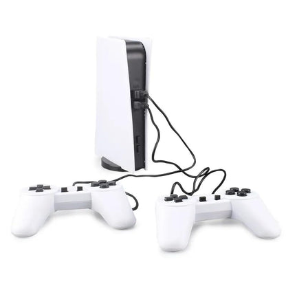 🎮 8-Bit GS5 Retro TV Game Console with 300 Built-In Classic Games + Dual USB Controllers