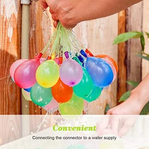 111-Piece Multicolour Auto-Fill Water Balloon Sticks – Quick Fill Magic Balloons for Kids’ Summer Fun