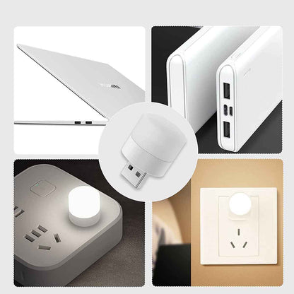 5 Pcs USB LED Light Compact Bulb Portable Ambient Lamp
