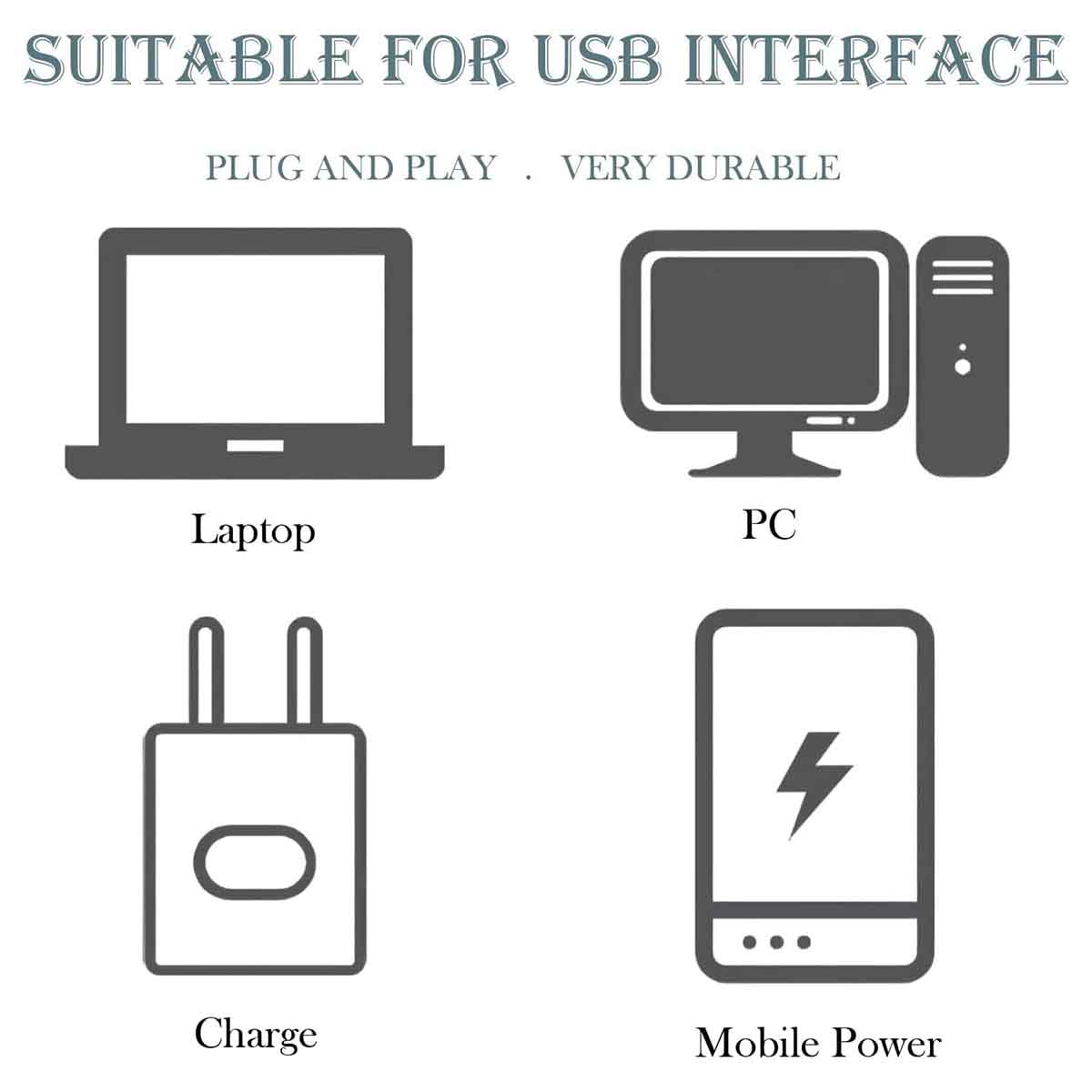 5 Pcs USB LED Light Compact Bulb Portable Ambient Lamp